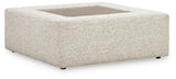 Ashbourne Estate - Oversized Accent Ottoman - Snowstone
