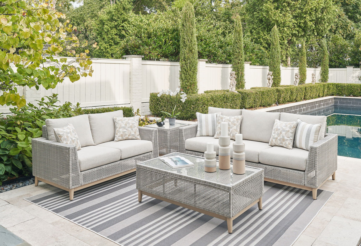 Seton Creek - 4 Pc. - Lounge Set - Gray
