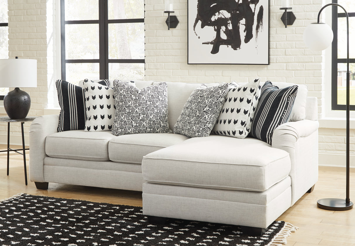 Furniture City Houma - Ashley Furniture - Huntsworth 2-Piece Sectional with Chaise - 2-Piece Sectional with Chaise / Dove Gray - 39702S2
