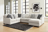 Furniture City Houma - Ashley Furniture - Huntsworth 4-Piece Sectional with Chaise - 4-Piece Sectional with Chaise / Dove Gray - 39702S4