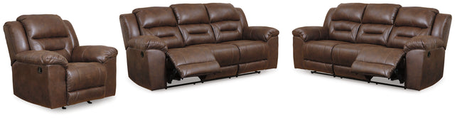 Furniture City Houma - Ashley Furniture - Stoneland 2 Reclining Sofas and Recliner - 2 Reclining Sofas and Recliner - 39904U8