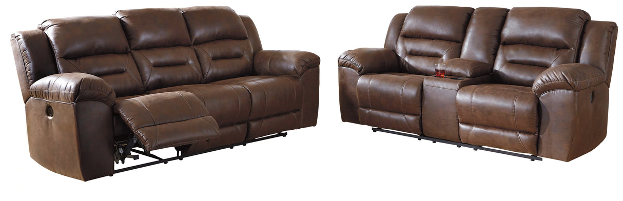 Furniture City Houma - Ashley Furniture - Stoneland Power Reclining Sofa and Loveseat - Power Reclining Sofa and Loveseat - 39904U2