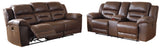 Furniture City Houma - Ashley Furniture - Stoneland Power Reclining Sofa and Loveseat - Power Reclining Sofa and Loveseat - 39904U2