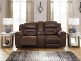 Furniture City Houma - Ashley Furniture - Stoneland Power Reclining Loveseat with Console - DBL REC PWR Loveseat w/Console - 3990496
