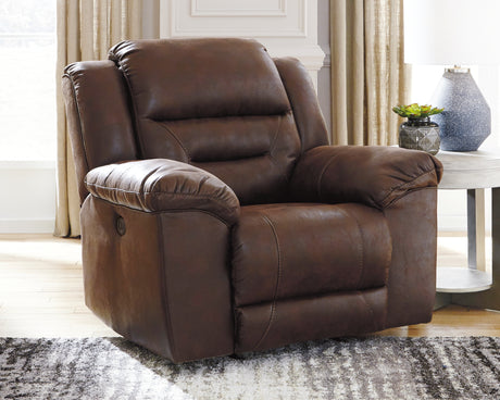 Furniture City Houma - Ashley Furniture - Stoneland Power Recliner - Power Rocker Recliner / Chocolate - 3990498
