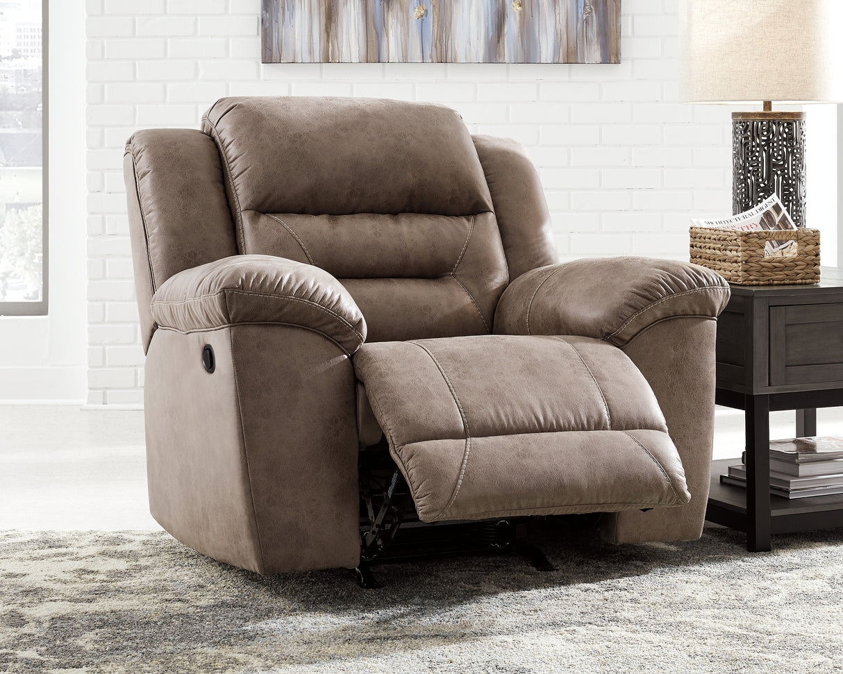 Stoneland Power Reclining Sofa and Manual Recliner