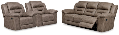 Stoneland Reclining Sofa and 2 Recliners
