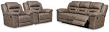 Furniture City Houma - Ashley Furniture - Stoneland Reclining Sofa and 2 Recliners - Reclining Sofa and 2 Recliners - 39905U8