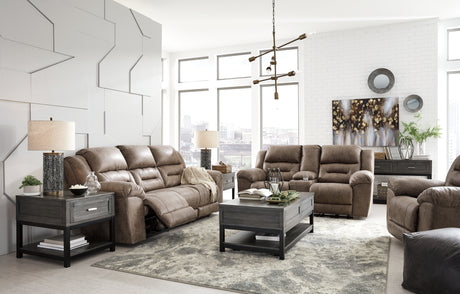 Furniture City Houma - Ashley Furniture - Stoneland Reclining Sofa, Loveseat and Recliner - Reclining Sofa, Loveseat and Recliner - 39905U6