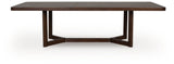 Dilenno - Rectangular Dining Room Extension Table - Dark Brown