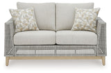 Seton Creek - Loveseat With Cushion - Gray