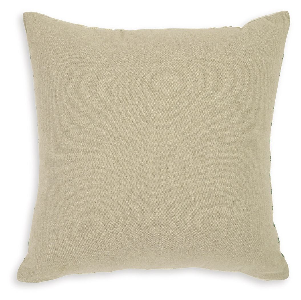 Rowton - Pillow (Set of 4) - White / Green