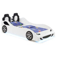 Furniture City Houma - Coaster - Cruiser Wood Twin LED Race Car Bed and 7-inch Mattress White - 400477-SM