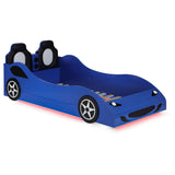 Furniture City Houma - Coaster - Cruiser Wood Twin LED Race Car Bed Blue - 400478