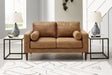 Furniture City Houma - Ashley Furniture - Telora Loveseat - Loveseat / Caramel - 4100235