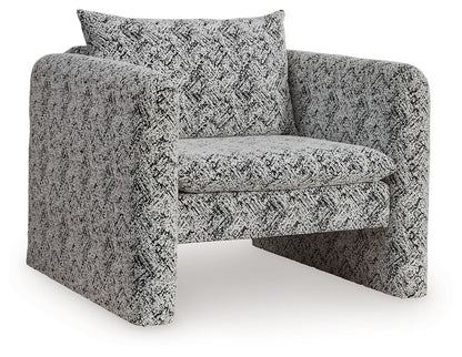 Kenbell - Accent Chair - Black / White