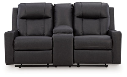 Mackmenville - Double Reclining Loveseat With Console