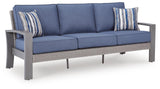 Half Moon Beach - Sofa With Cushion - Blue / Gray