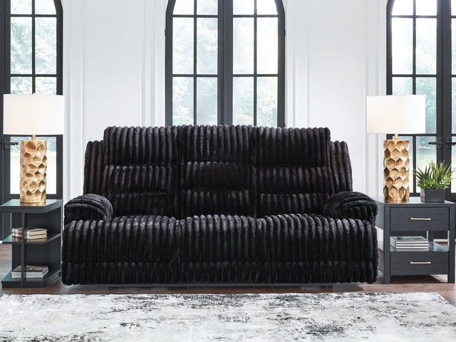 Furniture City Houma - Ashley Furniture - Rhine Falls Power Reclining Sofa with Drop Down Table - REC PWR Sofa w/Drop Down Table - PC4280599