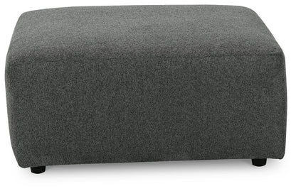 Edenfield - Oversized Accent Ottoman - Charcoal