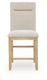 Lasinger - Upholstered Barstool (Set of 2) - Light Brown