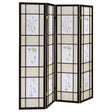 Furniture City Houma - Coaster - Catabella 4-Panel Room Divider Folding Shoji Screen Floral - 4407