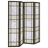 Furniture City Houma - Coaster - Catabella 4-Panel Room Divider Folding Shoji Screen Floral - 4407