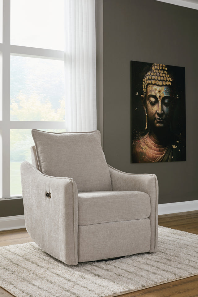 Furniture City Houma - Ashley Furniture - McBurg Swivel Power Recliner - Swivel Power Recliner / Taupe - 4480228
