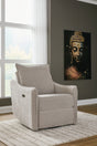 Furniture City Houma - Ashley Furniture - McBurg Swivel Power Recliner - Swivel Power Recliner / Taupe - 4480228