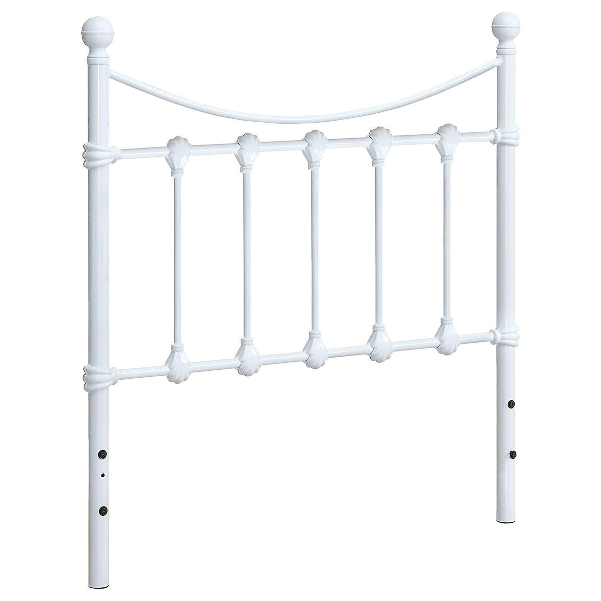 Furniture City Houma - Coaster - Marie Metal Twin Open Frame Headboard White - 450101T