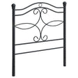 Furniture City Houma - Coaster - Callie Metal Twin Open Frame Headboard Matte Black - 450102T