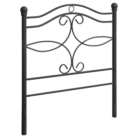 Furniture City Houma - Coaster - Callie Metal Twin Open Frame Headboard Matte Black - 450102T