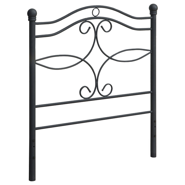 Furniture City Houma - Coaster - Callie Metal Twin Open Frame Headboard Matte Black - 450102T