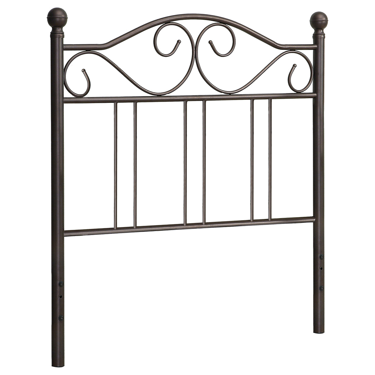 Furniture City Houma - Coaster - Ellis Metal Twin Open Frame Headboard Dark Bronze - 450103T