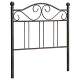 Furniture City Houma - Coaster - Ellis Metal Twin Open Frame Headboard Dark Bronze - 450103T