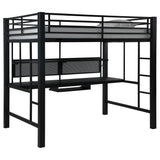 Furniture City Houma - Coaster - Avalon Full Workstation Loft Bed Black - 460023