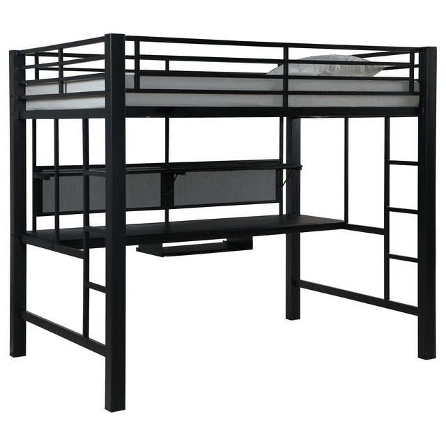 Furniture City Houma - Coaster - Avalon Full Workstation Loft Bed Black - 460023