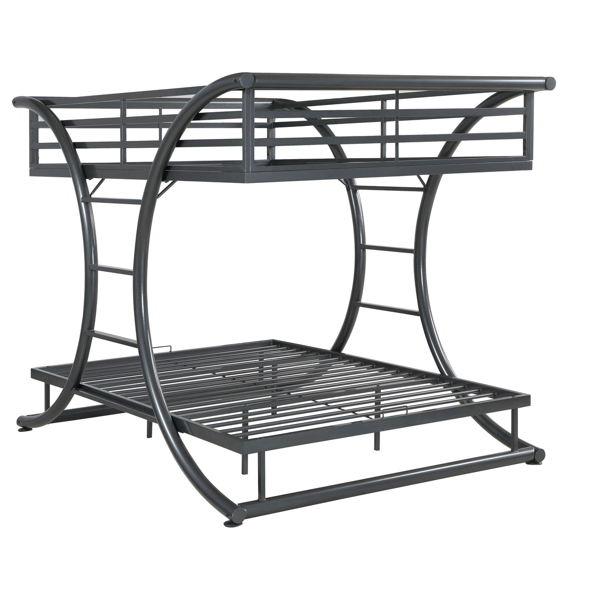 Furniture City Houma - Coaster - Stephan Metal Full Over Full Bunk Bed Gunmetal - 460078