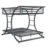 Furniture City Houma - Coaster - Stephan Metal Full Over Full Bunk Bed Gunmetal - 460078