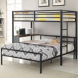Furniture City Houma - Coaster - Fisher Twin Over Full Workstation Loft Bed Set Gunmetal - 460229-S2F
