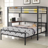 Furniture City Houma - Coaster - Fisher Twin Over Full Workstation Loft Bed Set Gunmetal - 460229-S2F