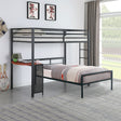 Furniture City Houma - Coaster - Fisher Twin Over Twin Workstation Loft Bed Set Gunmetal - 460229-S2T