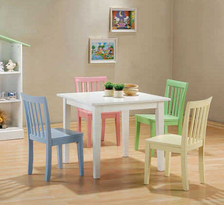 Furniture City Houma - Coaster - Rory 5-piece Kids Table and Chairs Set Multi Color - 460235