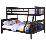 Furniture City Houma - Coaster - Chapman Wood Twin Over Full Bunk Bed Black - 460259
