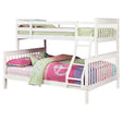 Furniture City Houma - Coaster - Chapman Wood Twin Over Full Bunk Bed White - 460260