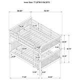 Chapman Wood Full Over Full Bunk Bed Black