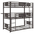 Furniture City Houma - Coaster - Rogen Metal Twin Triple Bunk Bed Dark Bronze - 460394T