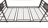 Rogen Metal Twin Triple Bunk Bed Dark Bronze