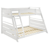 Furniture City Houma - Coaster - Holden Wood Veneer Twin Over Full Bunk Bed White - 460593WHT