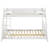 Holden Wood Veneer Twin Over Full Bunk Bed White